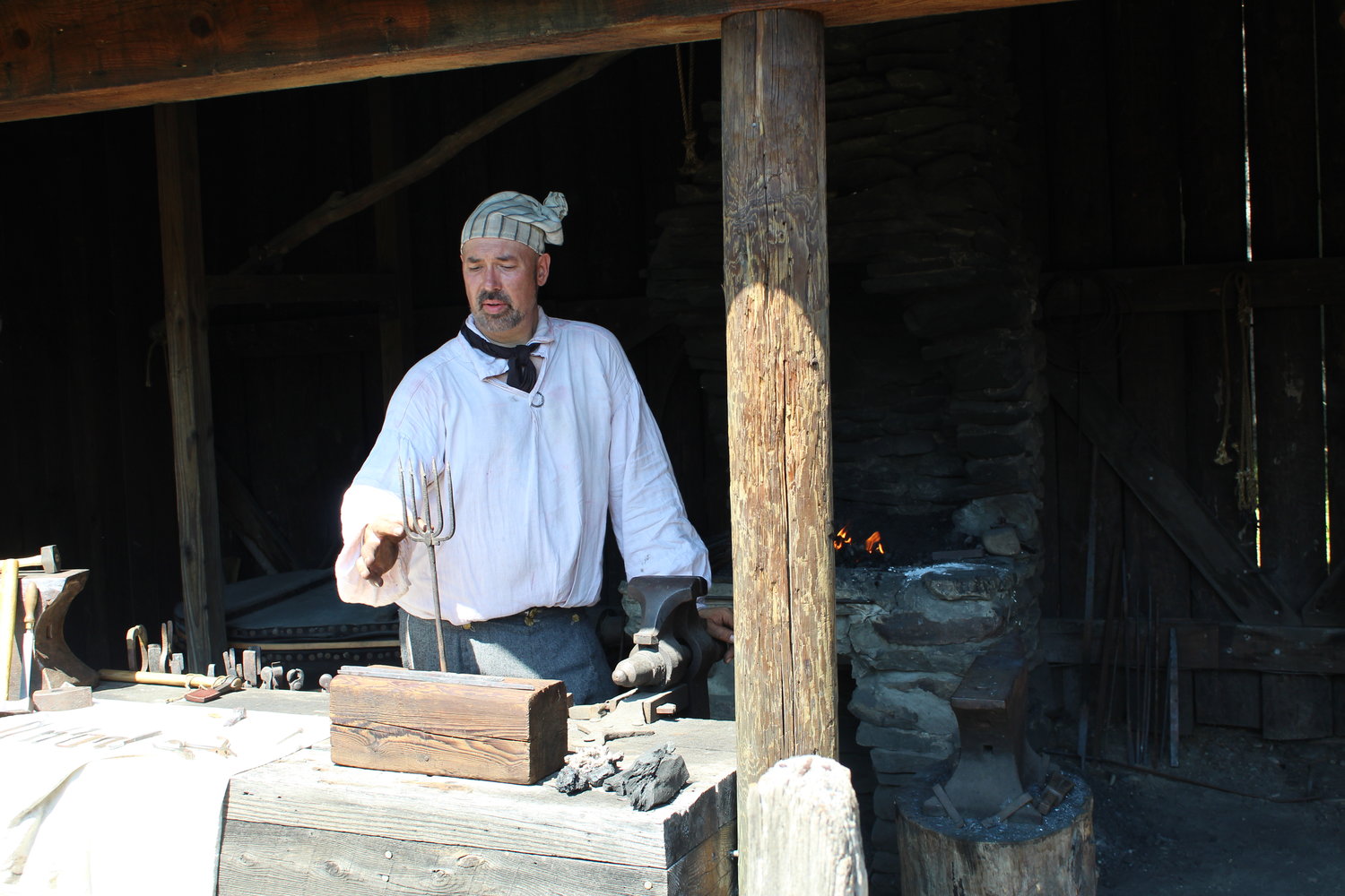 Blacksmith Ward Oles explains the process behind his age-old trade.